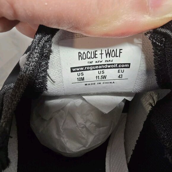 ROGUE + WOLF Ghost Party Slipons Size 10 M  11.5 W Vegan Canvas Shoes NEW Unisex - Picture 2 of 11